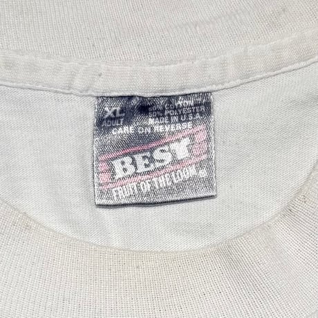 OLD & VINATAGE SMILE BANG YOUR HEAD WHITE FRUIT OF THE LOOM XL 8327