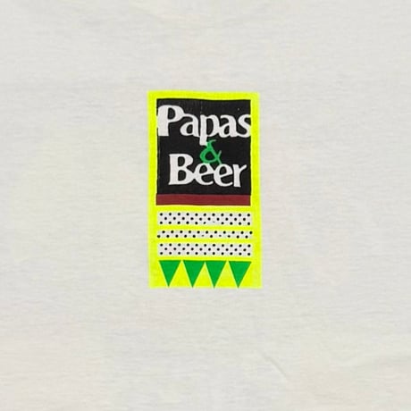 Papas & Beer LIP & TONGUE PEACE MARK WHITE anvil MEDIUM 0183