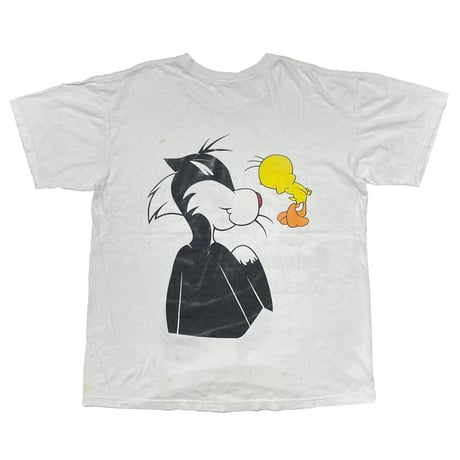 LOONEY TUNES SYLVESTER n TWEETY DOUBLE SIDE WHITE FITS XL 9212