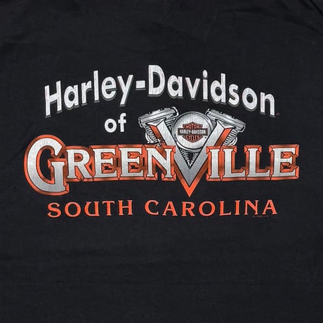 HARLEY DAVIDSON FRONT EMBLEM GREEN VILLE SOUTH CAROLINA XXL 2040