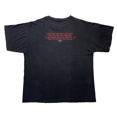 JOHN LENNON NEW YORK CITY DOUBLESIDE PRINT BLACK XL 7137
