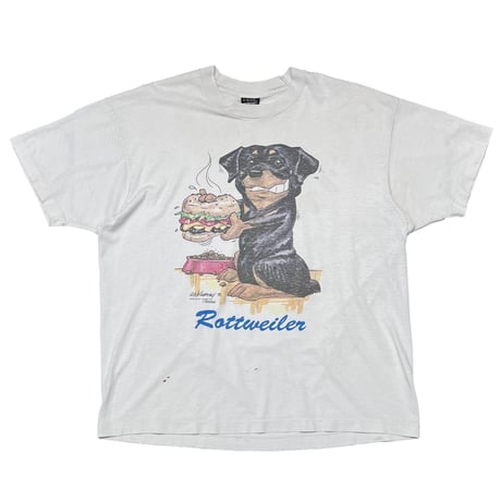 OLD&VINTAGE 1992 ROTTWEILER WHITE SCREEN STARS XL 5560