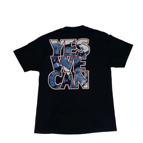 BARACK OBAMA YES WE CAN TEE ALSTYLE LARGE 7473