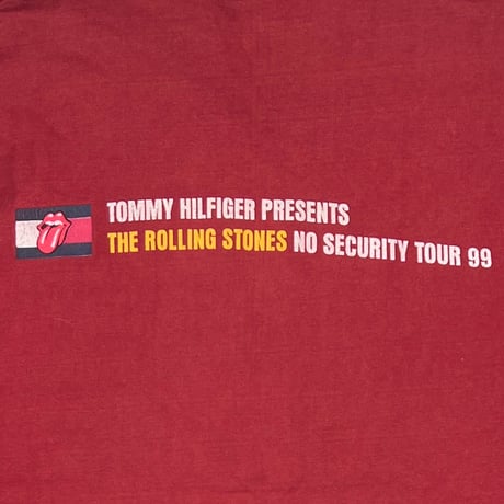 THE ROLLING STONES 1999 NO SECURITY TOUR TOMMY HILFIGER PRESENTS CANADA LS RED LARGE 1533