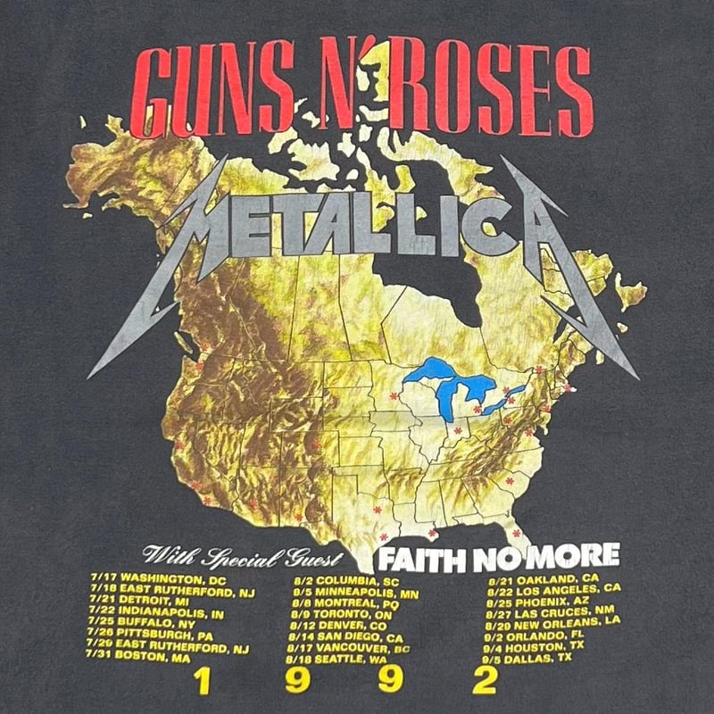 GUNS N' ROSES × METALLICA × FAITH NO MORE 1992