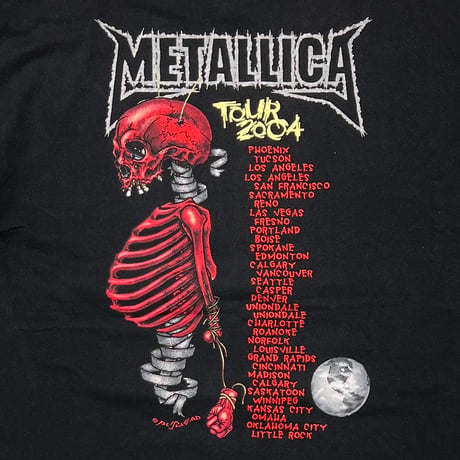 METALLICA 2004 PUSHEAD MADLY IN ANGER WITH THE WORLD TENNESSEE RIVER XL 4931