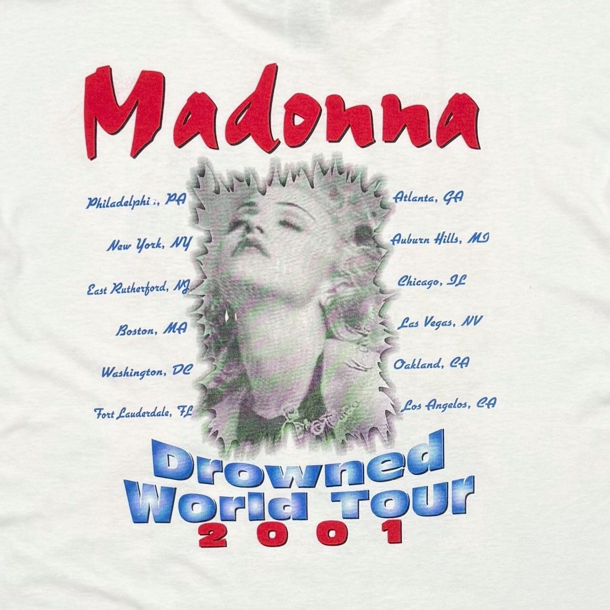 MADONNA DROWNED WORLD TOUR 2001 WHITE FRUIT OF