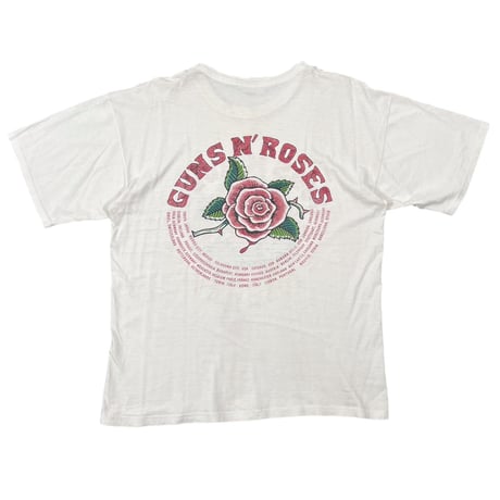 GUNS N' ROSES USE YOUR ILLUSION GUN&ROSE WHITE EURO FITS LARGE 3407