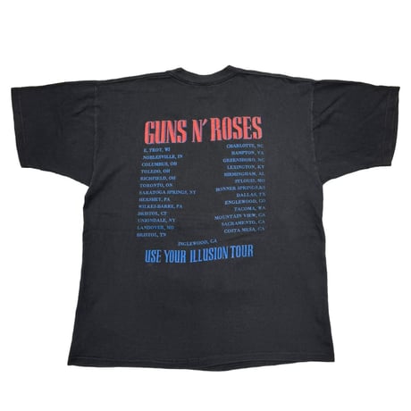 GUNS N' ROSES USE YOUR ILLUSION AMERICAN FLAG SKULL FITS XL 8245