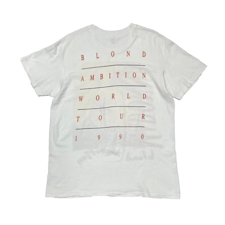 MADONNA BLOND AMBITION TOUR 1990 HANES LARGE WHITE 3991