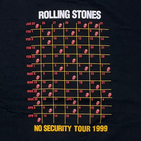 THE ROLLING STONES NO SECURITY TOUR 1999 SOFTEE TEEJAYS XL 8214