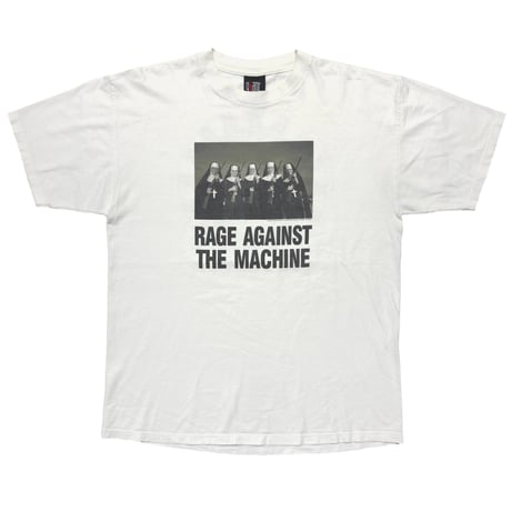 RAGE AGAINST THE MACHINE NUNS AND GUNS WHITE giant FITS XL 6083