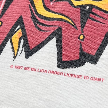 METALLICA GIMME FUEL TOUR 1999 WHITE GIANT FITS XL 7530
