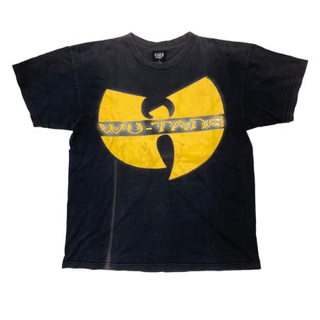 WU-TANG CLAN BIG LOGO 1997 WU-WEAER INC US POP MART TAG XL BLACK  0659