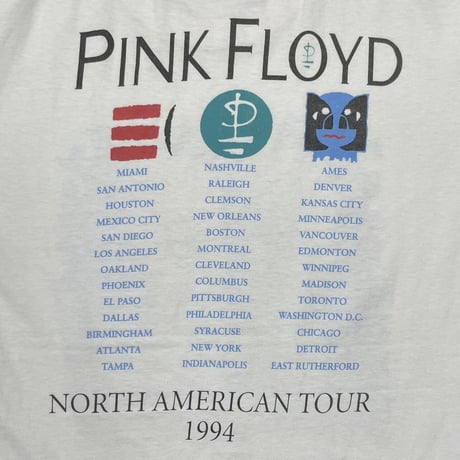 PINK FLOYD EUROPEAN TOUR 1994 WHITE BROCKUM XL 9301