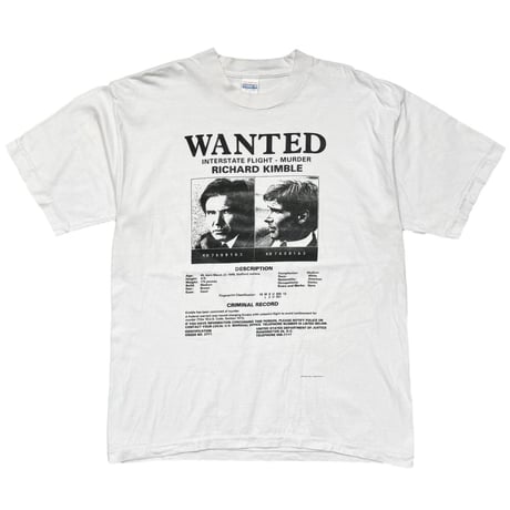 The Fugitive MOVIE PROMO WHITE LARGE 8784