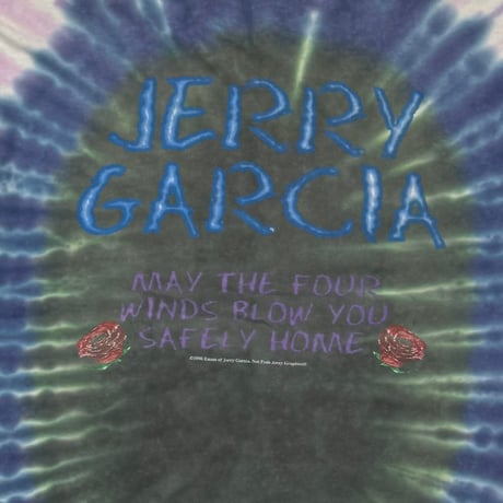 JERRY GARCIA 1996 MAY THE FOUR WINDS BLOW YOU SAFELY HIME TIEDYE ANVIL LARGE 8829