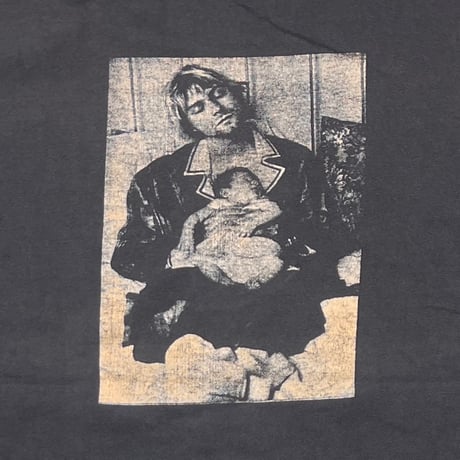 NIRVANA KURT COBAIN WITH DAUGHTER BOOTLEG ONEITA XXL 6912