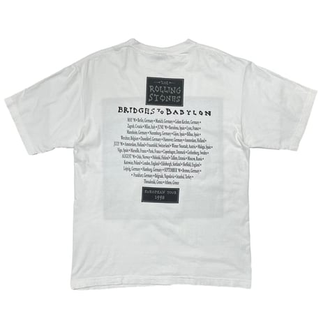 ROLLING STONES BRIDGES TO BABYLON WHITE LARGE 0496