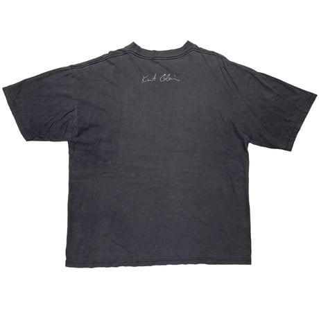 NIRVANA 1998 KURT COBAIN MEMORIAL FACE BLACK GINAT XL 5781