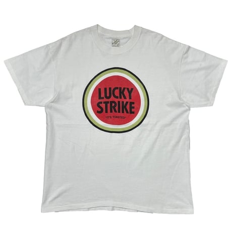 LUCKY STRIKE BIG LOGO PRINT WHITE XL 4793