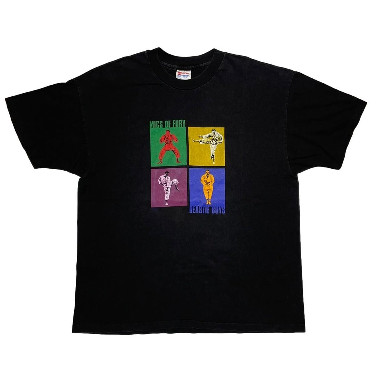 BEASTIE BOYS／MICS OF FURY　ヴィンテージ　Tシャツ(L) 90年代 90s ビースティーボーイズ hiphop ミュージック 音楽