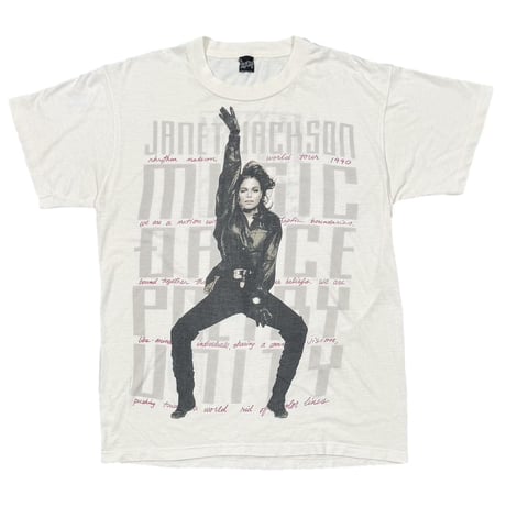 JANET JACKSON RHYTHM NATION WORLD TOUR 1990 TOPTEE LARGE 5313