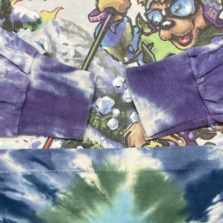 GRATEFUL DEAD 1996 DEAD BEAR SKI LS TIE DYE FRUIT OF THE LOOM XL