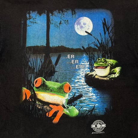 Budweiser 1995 2 FROGS CROAKING IN THE POND  STANLEY DESANTIS LARGE 9873