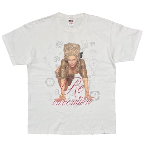 MADONNA 2004 TOUR RE INVENTION WHITE FRUIT OF THE LOOM LARGE 3397