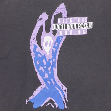 ROLLING SRTONES 1994 VOODOO LOUNGE PURPLE SPIKE TONGUE FITS L-XL 0347
