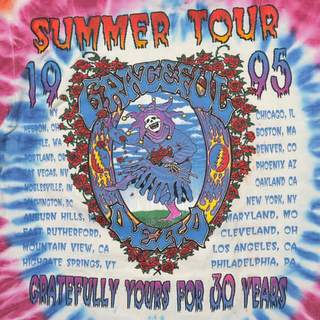 GRATEFUL DEAD SUMMER TOUR 1995 TIEDYE XL 4807