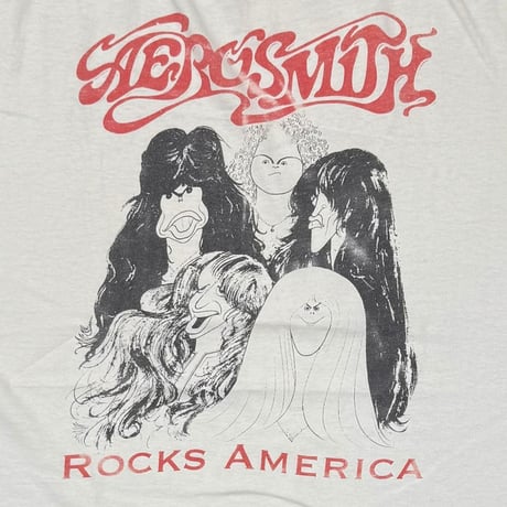 AEROSMITH 1994 WORLD TOUR ROCKS AMERICA WHITE ONEITA XL 4150