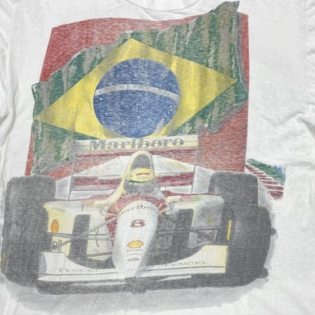 Marlboro RACING BRAZILIAN FLAG WHITE XL
