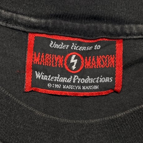 MARILYN MANSON GET YOUR GUNN THIS IS YOUR WORLD MANSON TAG FITS LARGE 1885