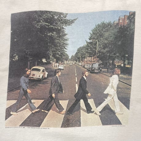 BEATLES 1990 ABBEY ROAD WHITE FRUIT OF THE LOOM XL 9306