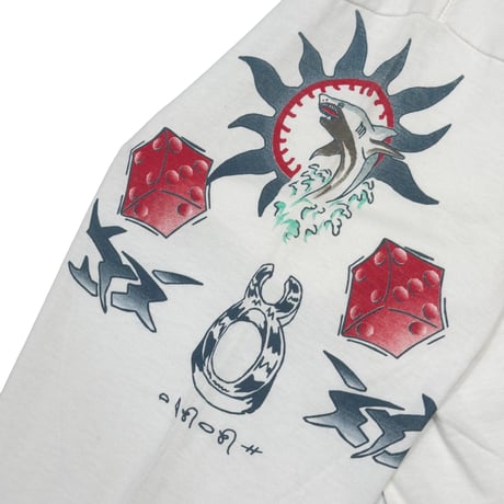 DENNIS RODMAN TATTOO LS WHITE XL 1483