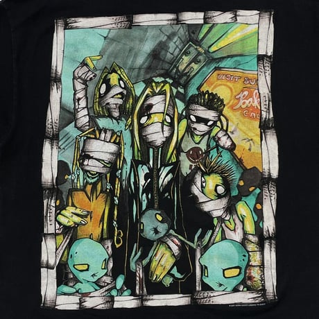 KORN 2001 HAND LOGO DOUBLE SIDE GREEN GIANT FITS LARGE 9016