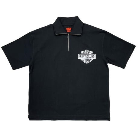 greatLAnd ORIGINAL GIANT KILLING SOUVENIR SHIRT HALF ZIP BLACK