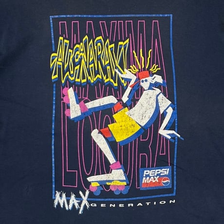 PEPSI MAX GENERATION PROMO NAVY Hanes LARGE 7292