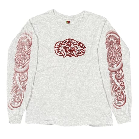 sublime OLD ENGLISH TATTOO LS ASH GREY FRUIT OF THE LOOM LARGE 9741
