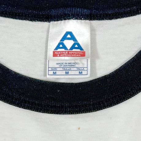 RED HOT CHILI PEPPERS 2002 BY THE WAY PALM TREE RINGER WHITE/NAVY ALSTYLE MEDIUM 9796