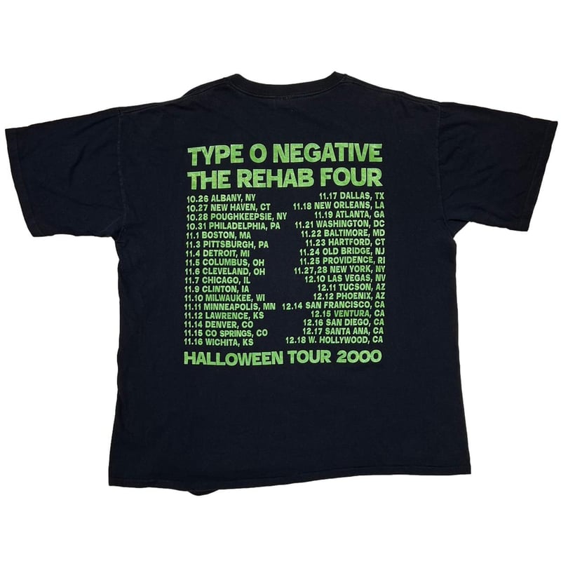 TYPE O NEGATIVE 2000 THE REHAB FOUR HALLOWEEN T