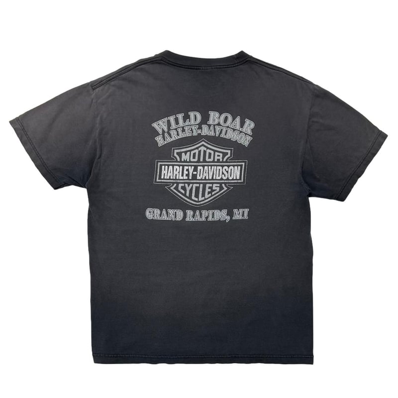 HARLEY DAVIDSON WILD BOAR GRAND RAPIDS FADED PO