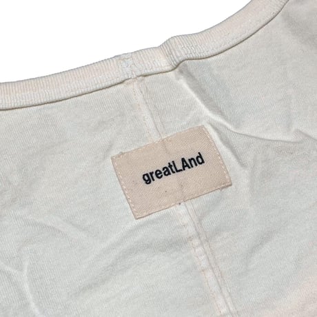 greatLAnd ORIGINAL NOMAN TANK TOP PIGMENT DYE CREAM