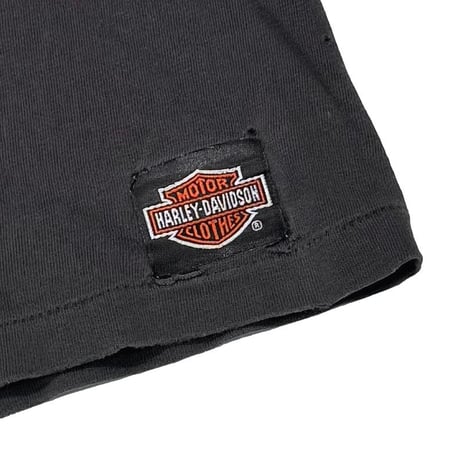 HARLEY DAVIDSON BLUE EMBLEM BLUE FLAME LS MANCUSO HANES XL 4950