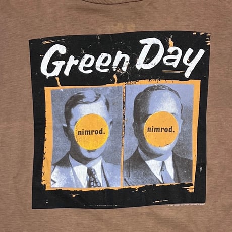 GREEN DAY 1998 nimrod WORLD TOUR LS BEIGE ACME LARGE 6084