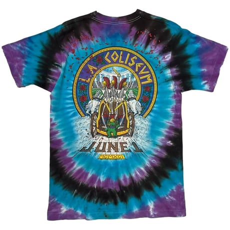 GRATEFUL DEAD 1991 LA COLISEUM TIE DYE TEE FRUIT OF THE LOOM LARGE 3084
