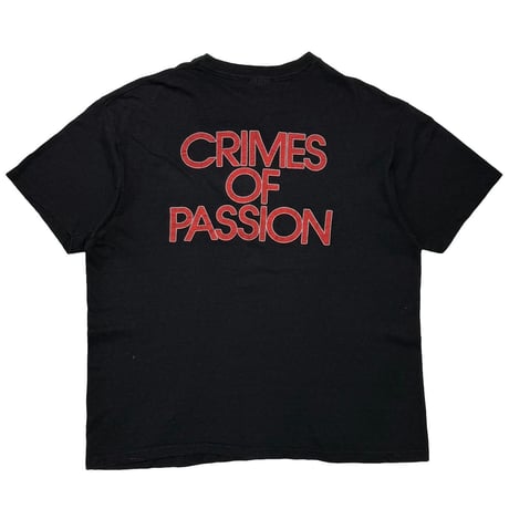 PAT BENATAR CRIMES OF PASSION BLACK HANES XL 8489