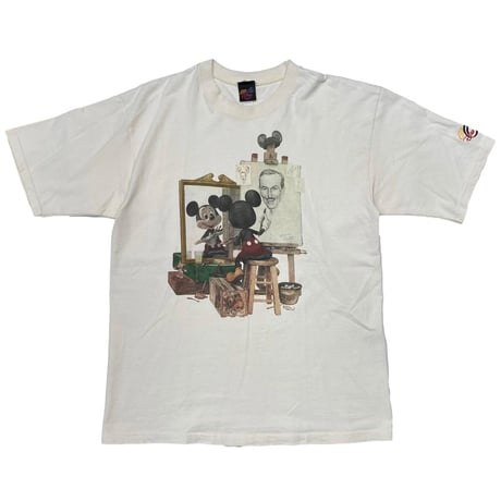 DISNEY VINTAGE MICKEY MOUSE NORMAN ROCKWELL PARODY NATURAL LARGE 6271